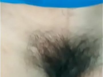 Desi wife showing her hairy wet pussy